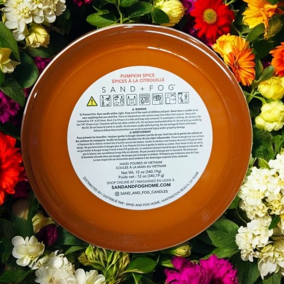 Pumpkin Spice Candle By Sand+Fog - Orange - Picture 6 of 7